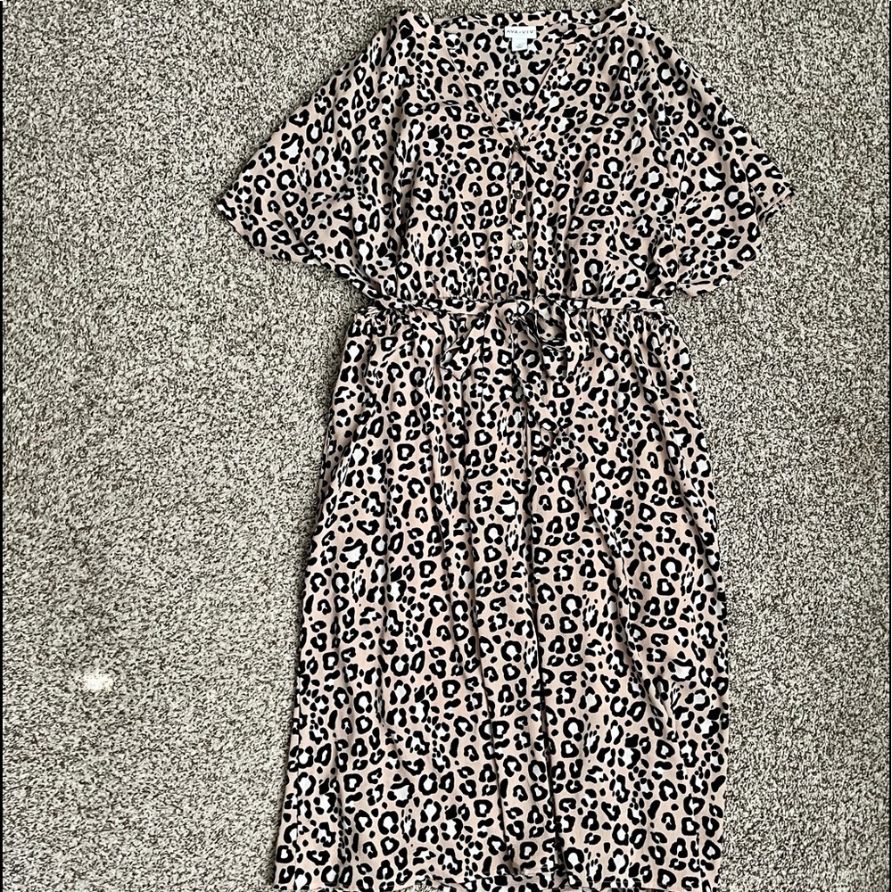 Women’s leopard print dress